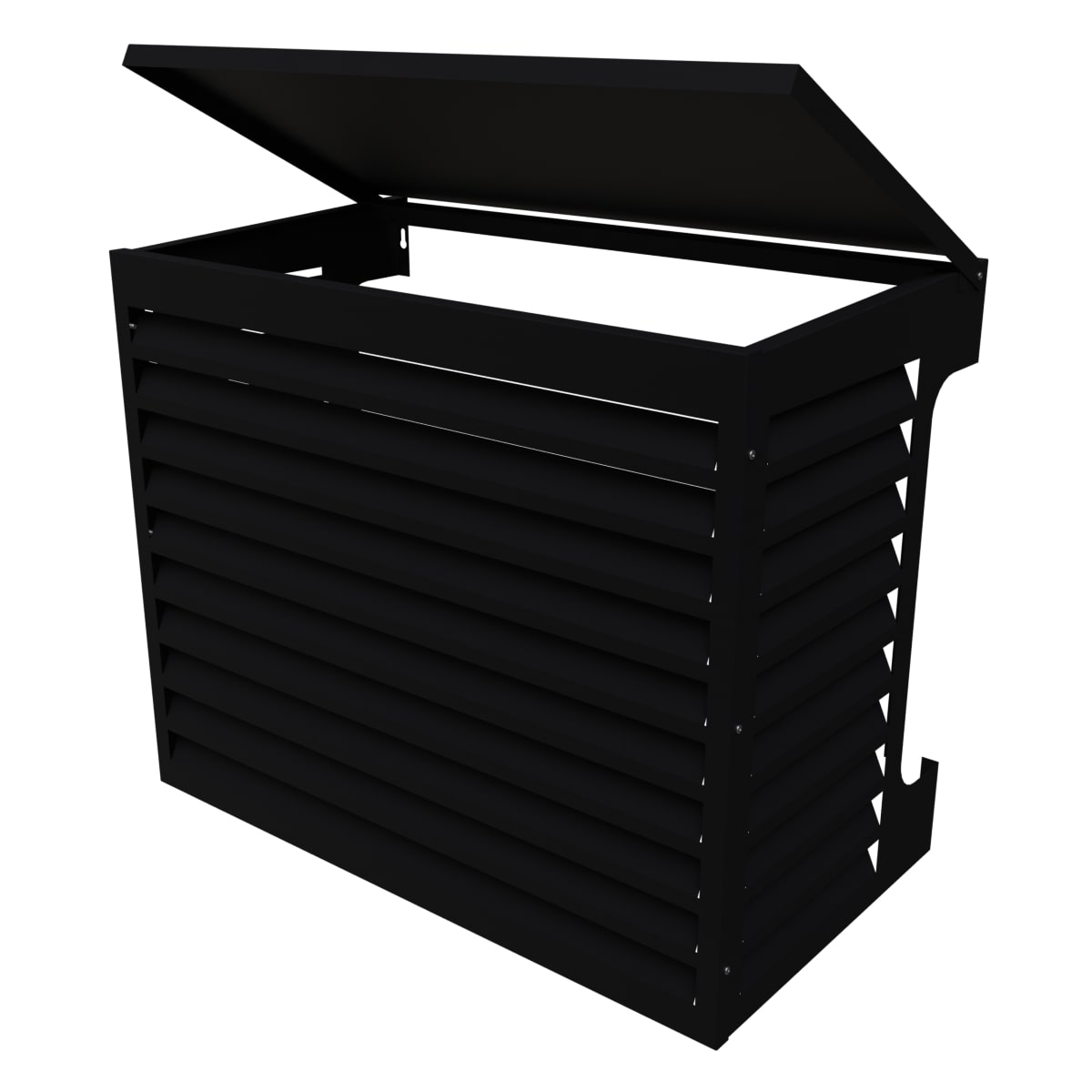 Värmepumpsskydd 1000 Aluminium Svart - 2