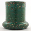 Marianne Westman (1964) Unique Green Vase  with Modern Form 14 cm