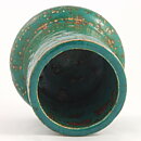 Marianne Westman (1964) Unique Green Vase  with Modern Form 14 cm