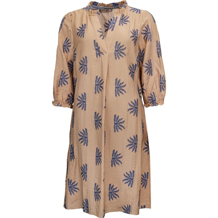 Miley Dress - Sand/Blue Pattern - Costa Mani