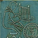 Lisa Larson (1972) Swedish Bookbinder Union Wall Plaque 27 cm