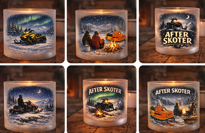 Frosted glass lantern - Scooter