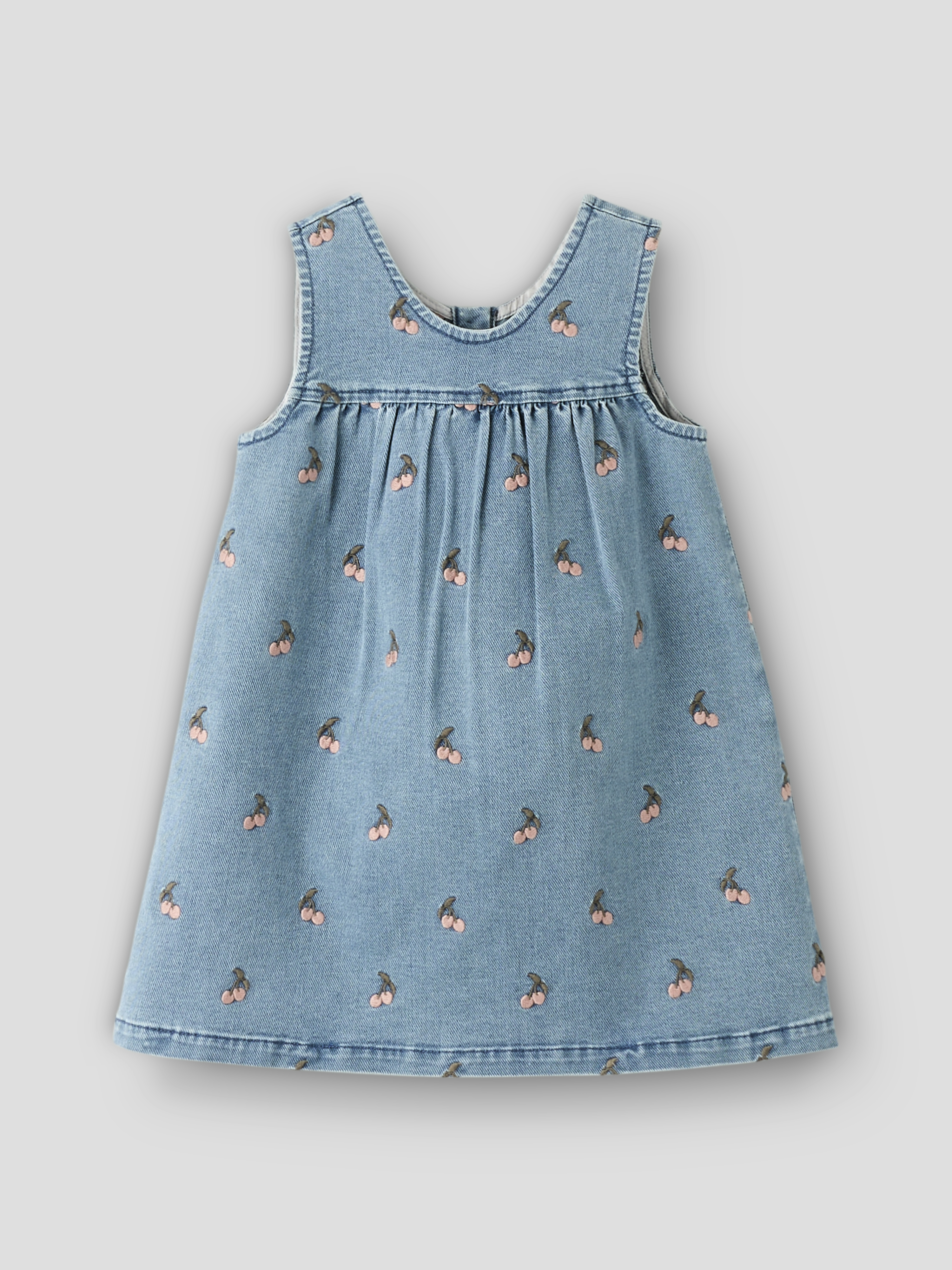  NMFDEVA DNM EMB SPENCER 2024-ES LIL medium blue denim Cherry