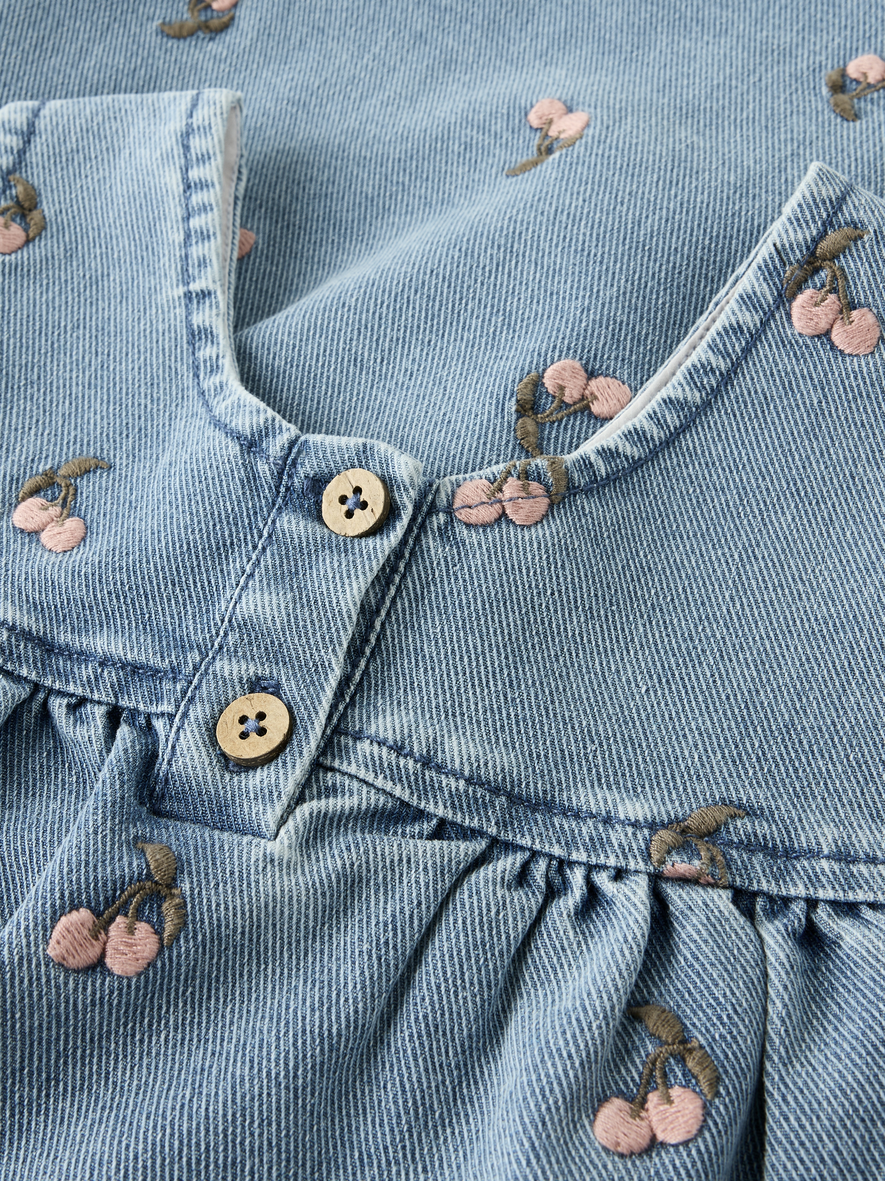  NMFDEVA DNM EMB SPENCER 2024-ES LIL medium blue denim Cherry - 3