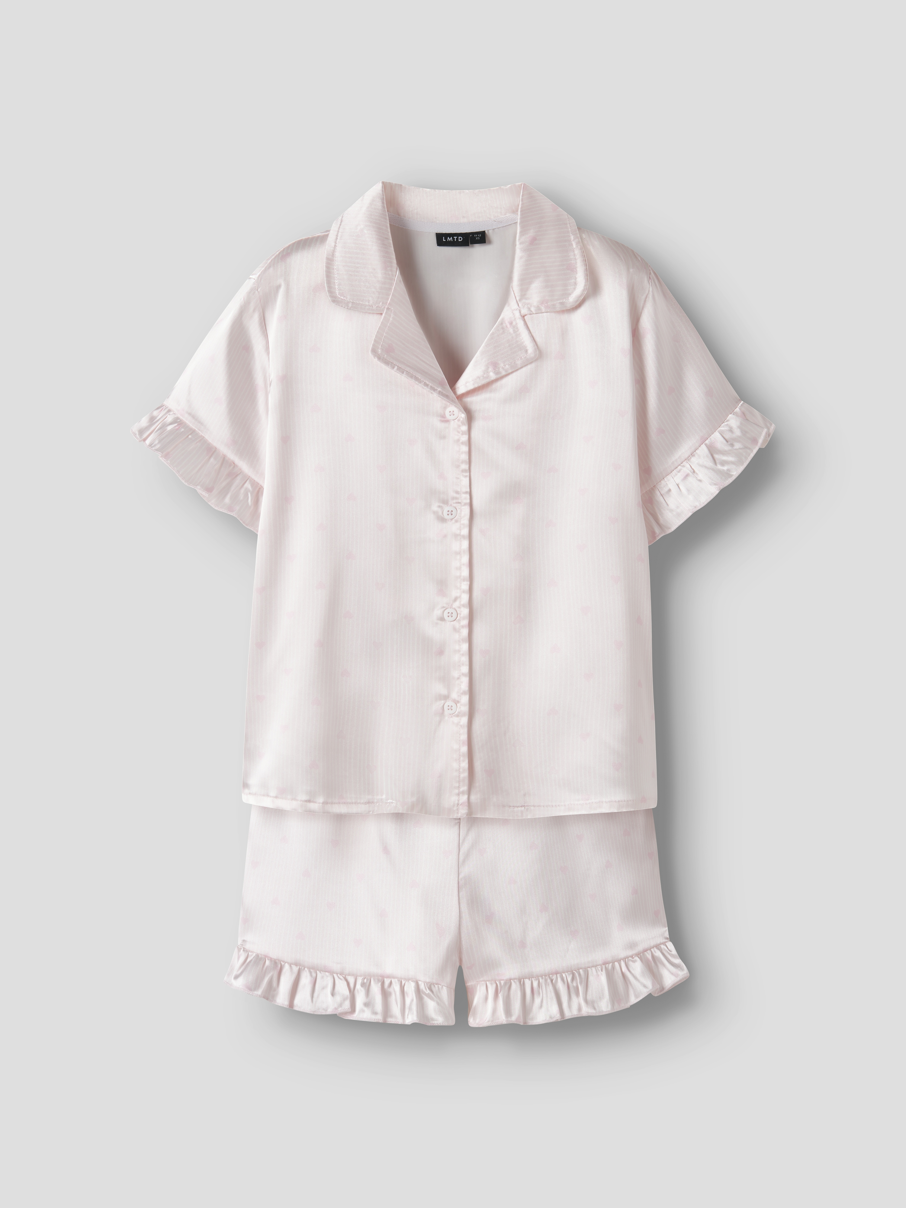 NLFNIGHTY SS SHORTS PYJAMAS SET Pink Marshmallow