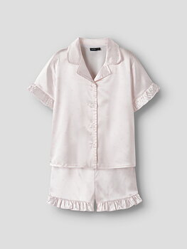 NLFNIGHTY SS SHORTS PYJAMAS SET Pink Marshmallow
