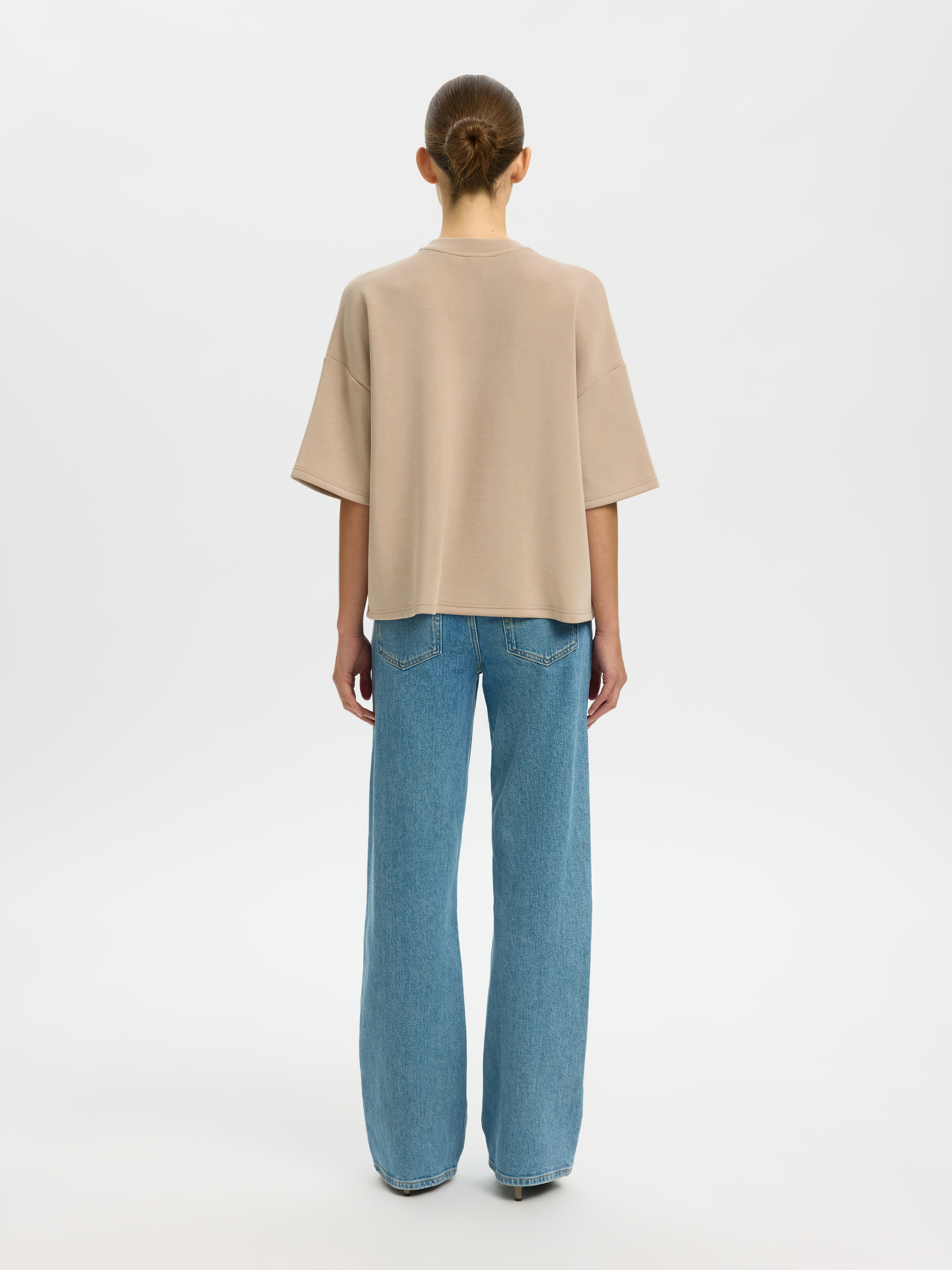 SLWOVERSIZED TENNY TEE NOOS Pure Cashmere - 3