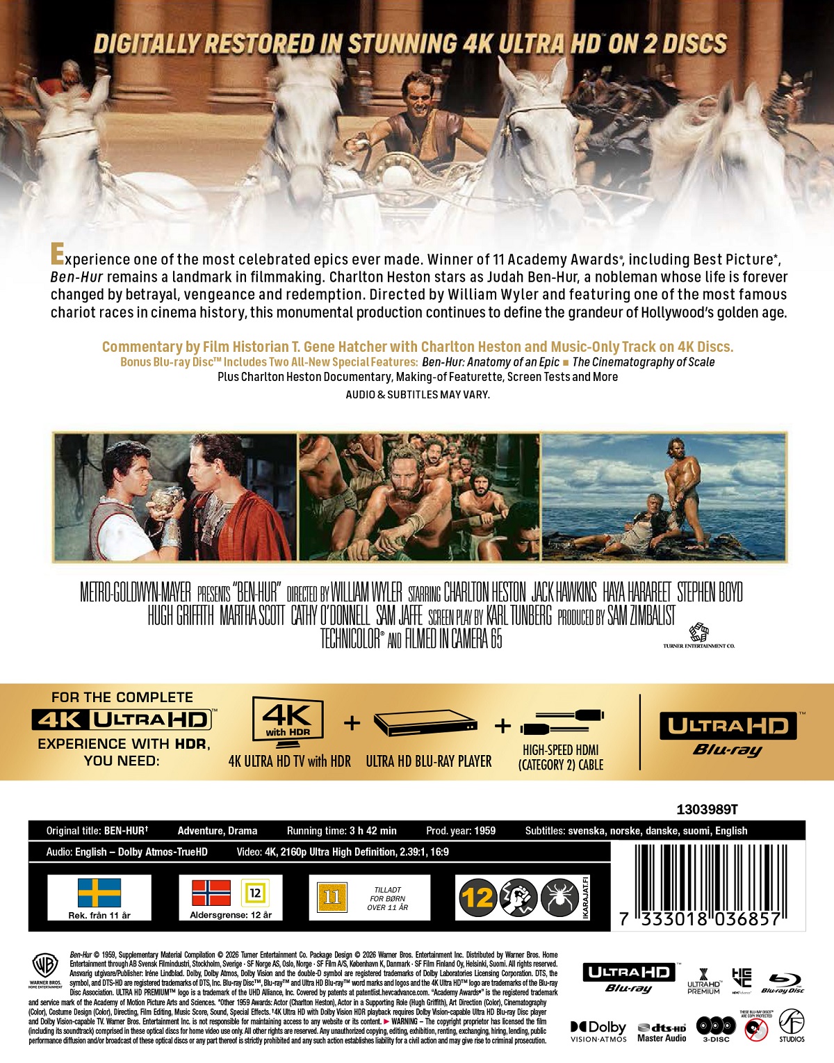 Ben Hur (Limited Edition Steelbook) (4K Ultra HD + Blu-ray) - 2