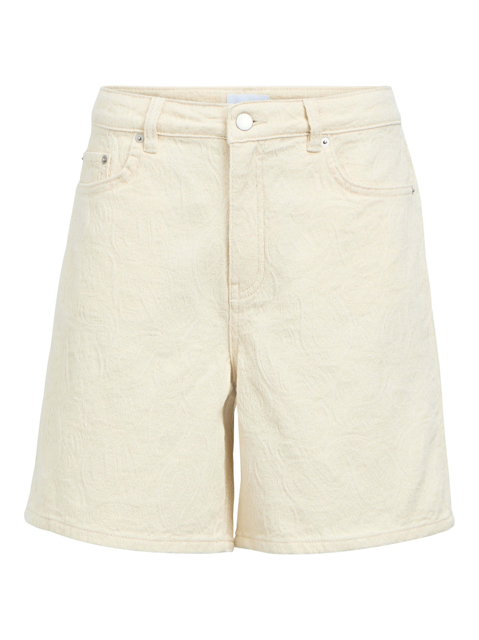  OBJPALA MW RE STRAIGHT DENIM SHORTS 144  birch