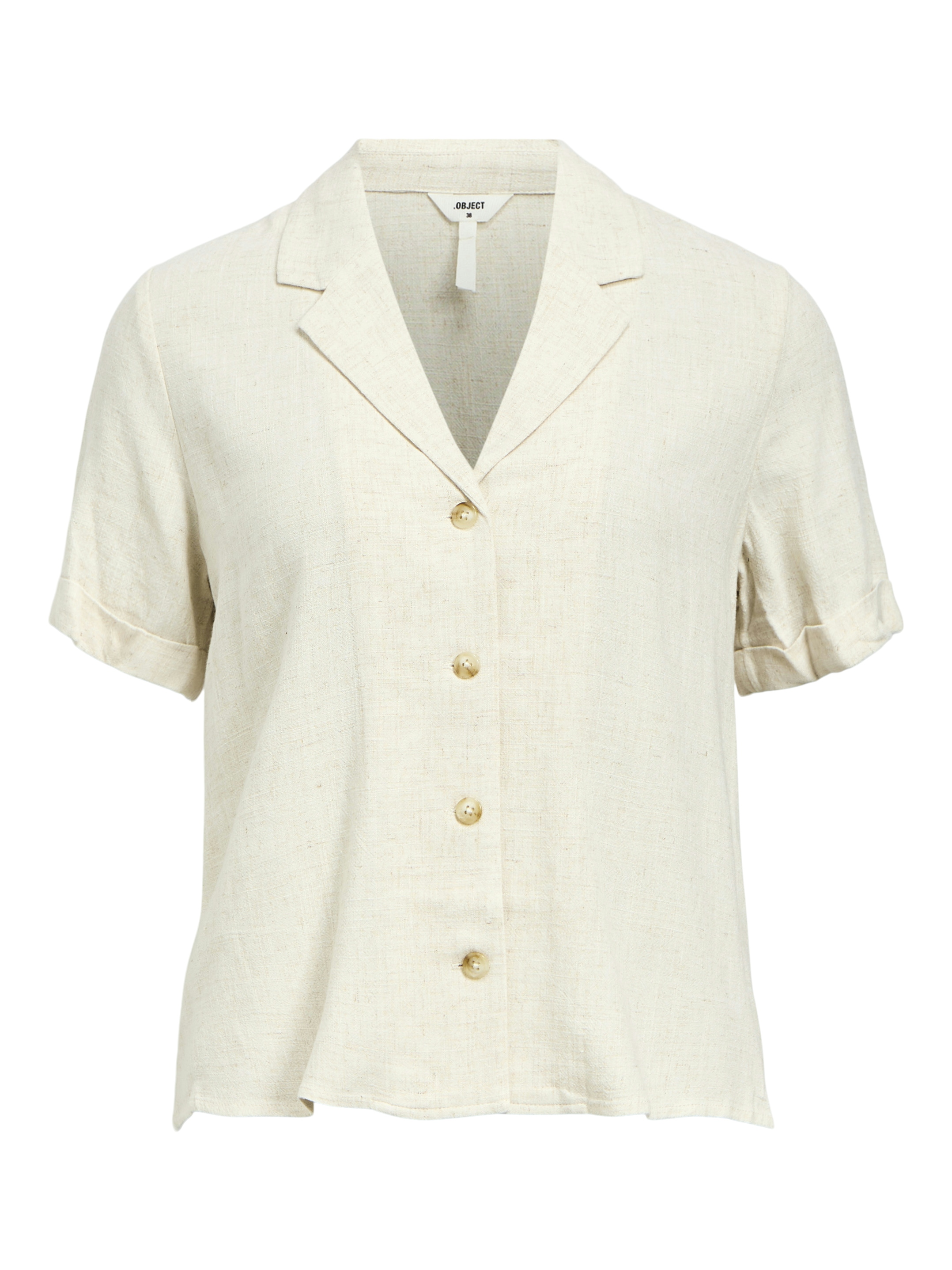 OBJSANNE SS RE SHIRT NOOS Sandshell