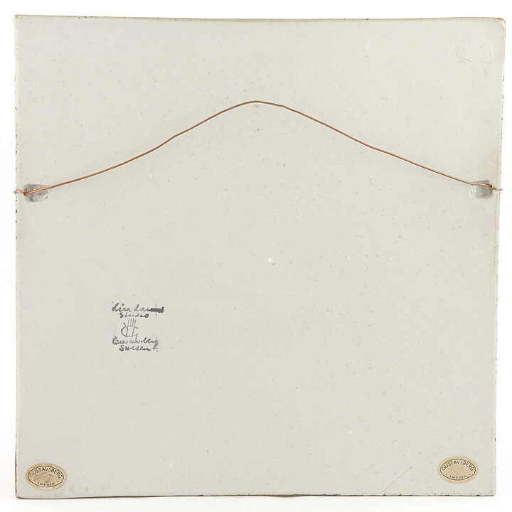 Lisa Larson (Unik 1961) Striking Ship Wall Plaque 23 cm (4) <Studio Production>