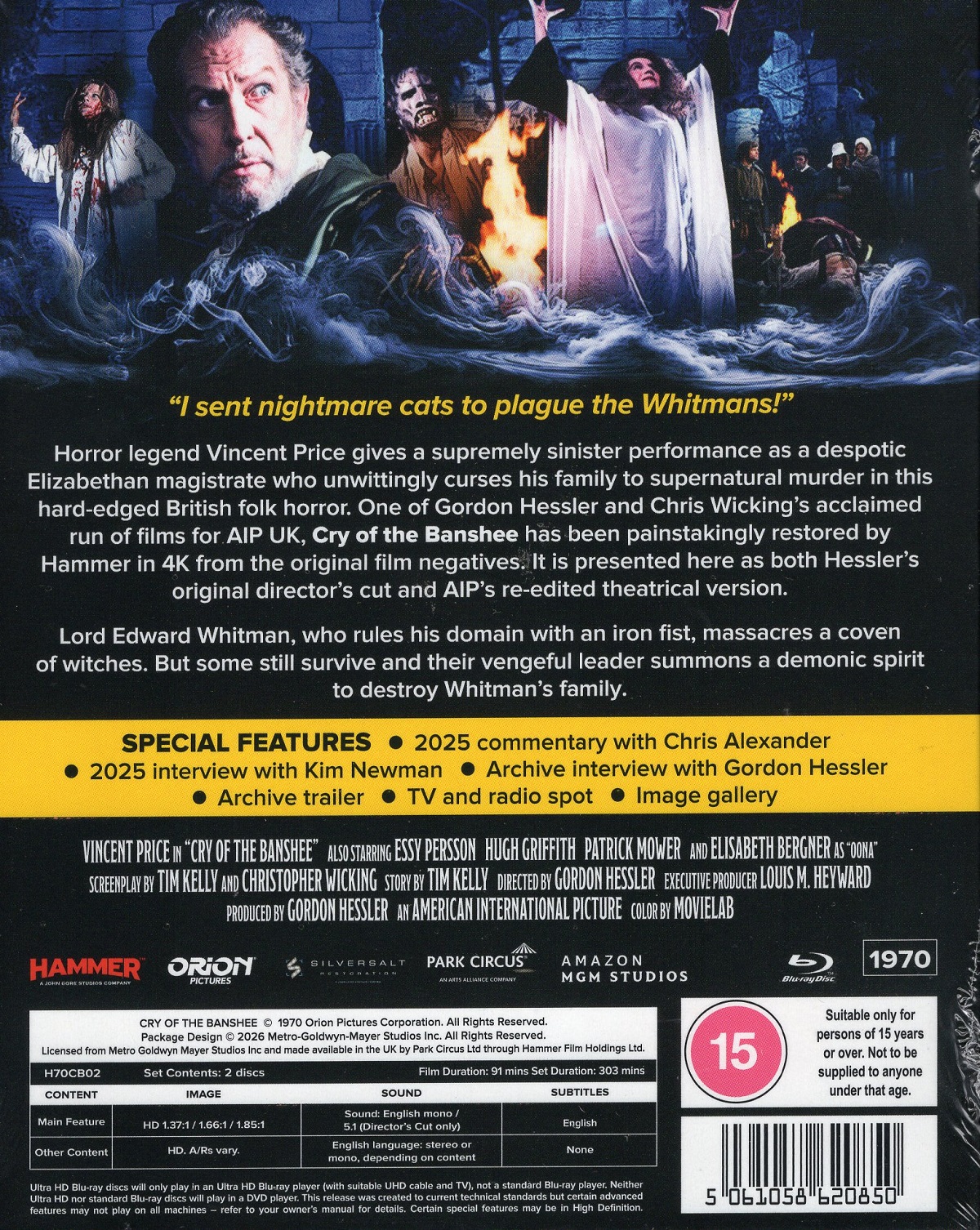 Cry of the Banshee (Limited Edition) (ej svensk text) (Blu-ray) - 2