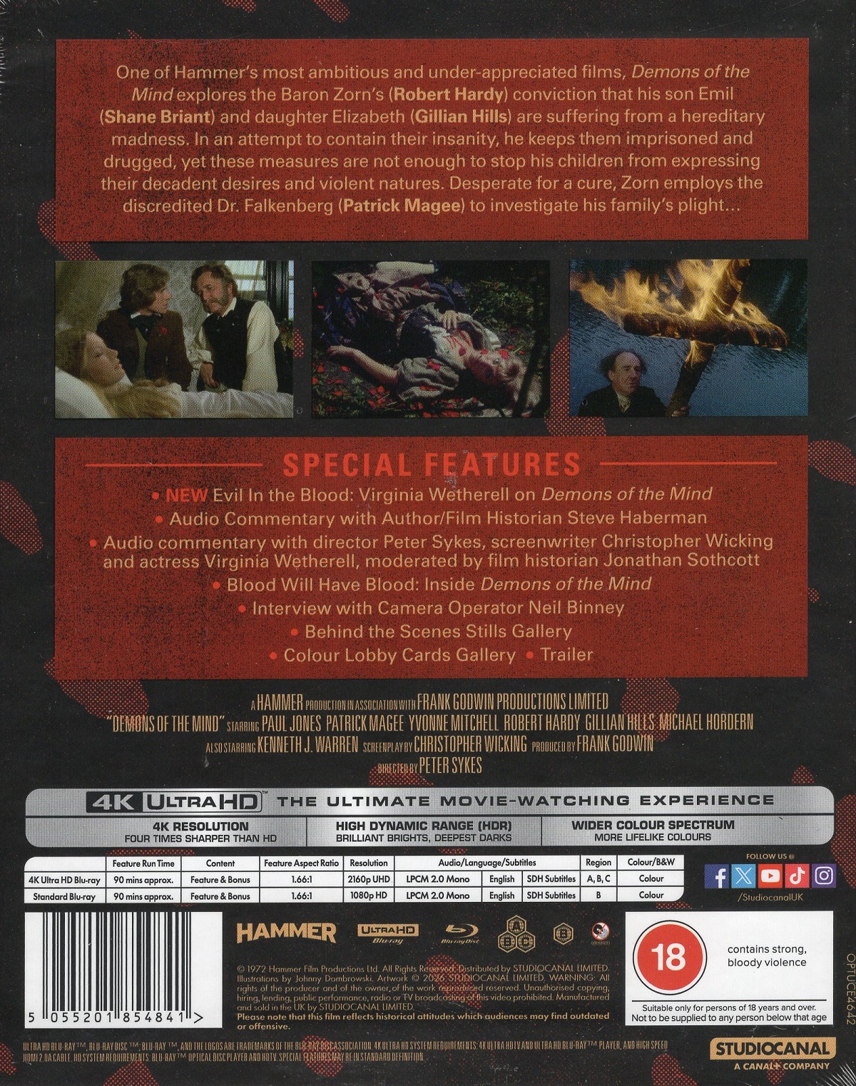 Demons of the Mind (Limited Edition) (ej svensk text) (4K UItra HD + Blu-ray) - 2