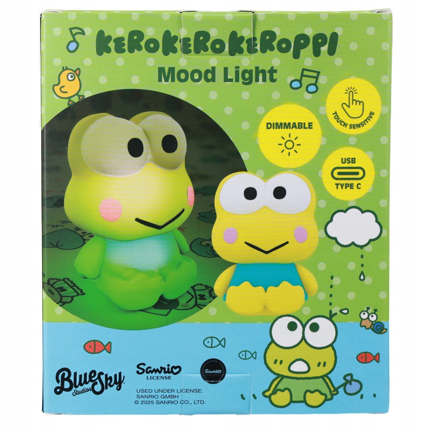 Keroppi Mood Light - USB - Touch Sensitive 16 cm Lampa - 4