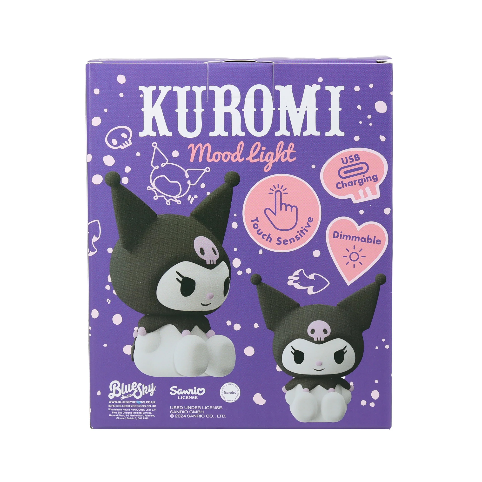 Kuromi Mood Light - USB - Touch Sensitive 14 cm Lampa - 10