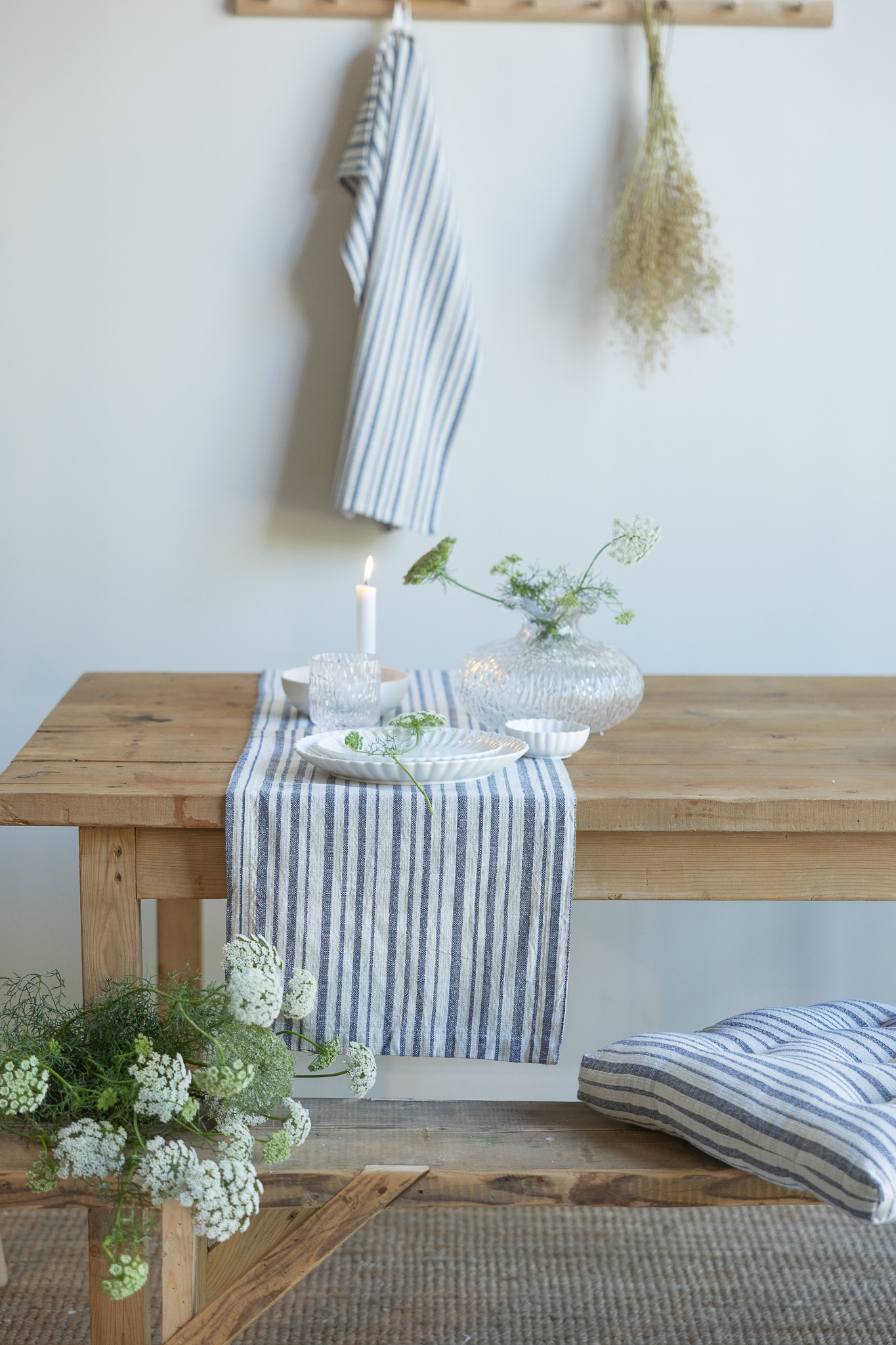 Karlelund - Blue Runner - 120x35 cm