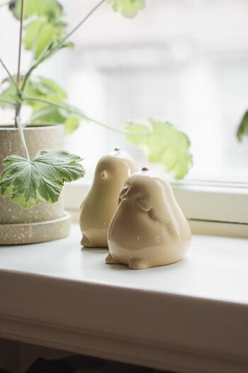 Chubby Chicken påskdekoration 2-pack Shiny yellow - DBKD
