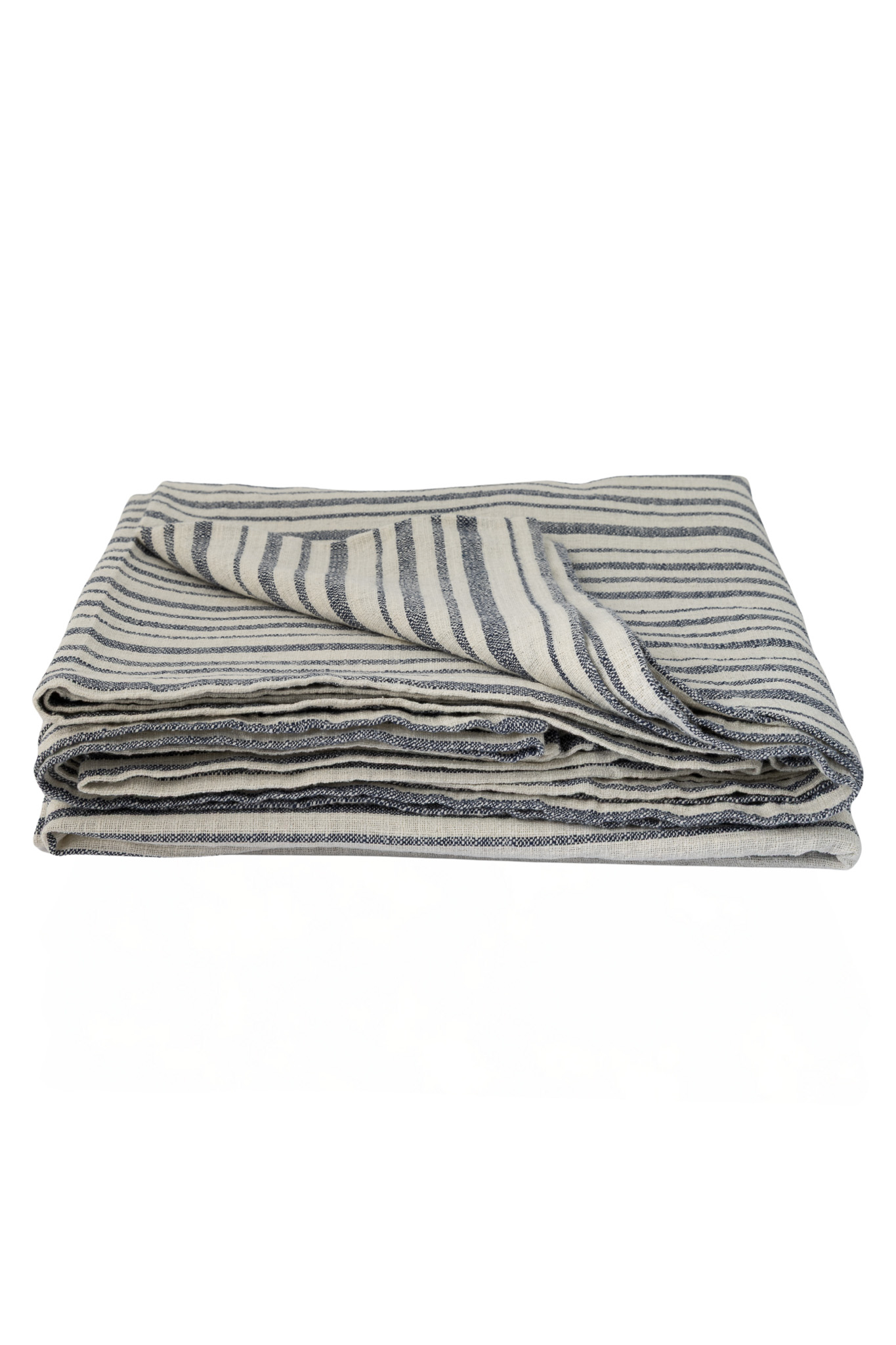 Karlelund - Natural white/blue tablecloth - 350x140 cm - 4