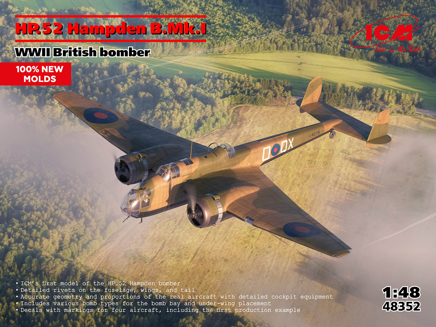HP.52 Hampden B.Mk.I 1/48