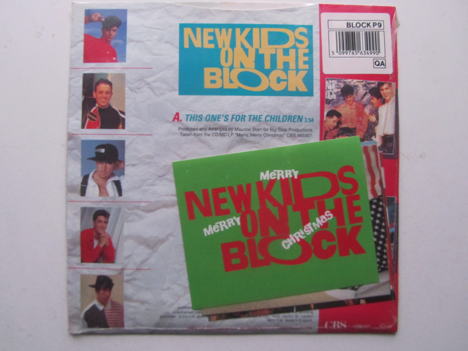 New Kids On The Block ‎– This One's For The Children Sealed med stickers - 2