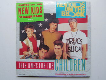 New Kids On The Block ‎– This One's For The Children Sealed med stickers