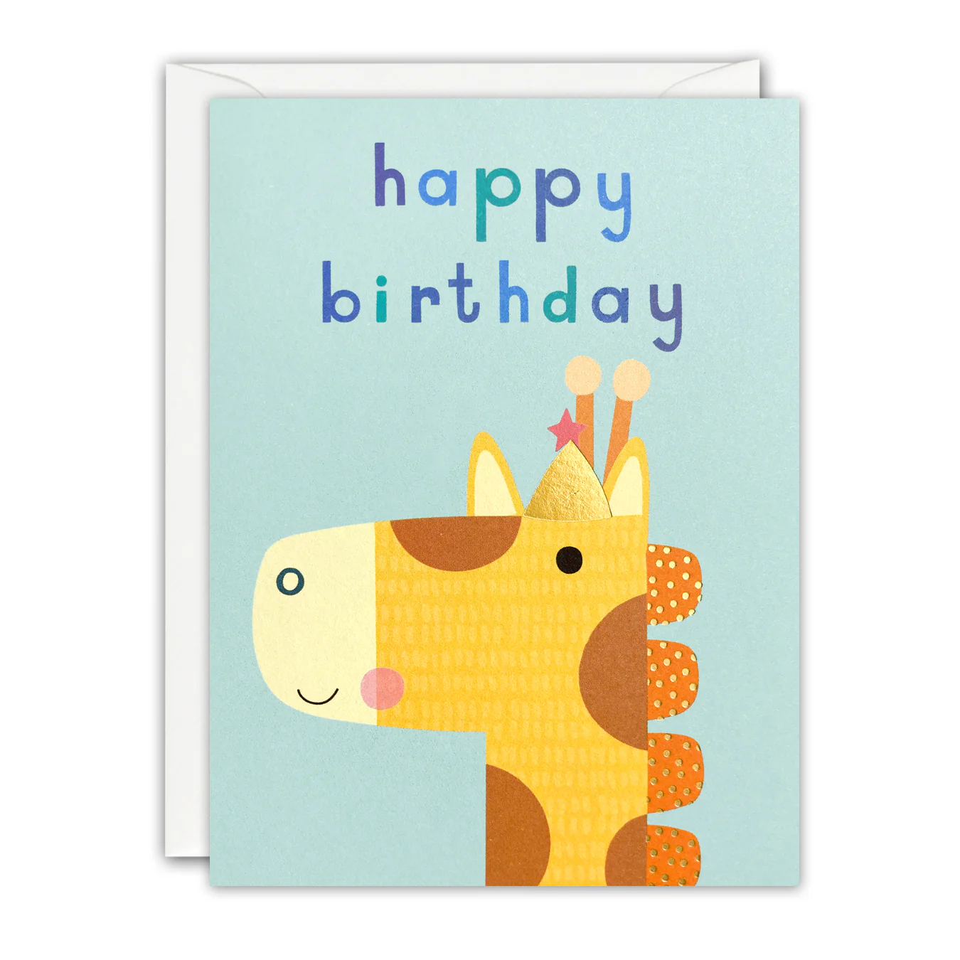Giraffe Mini Birthday Card by James Ellis