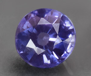 Rara gema de espinela violeta natural redonda de 3,3 mm procedente de Mogok, Birmania. - 4