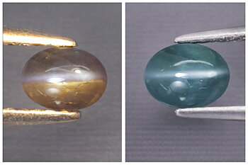 Extremt ovanlig hög kvalitets äkta naturlig kattöga alexandrit ädelsten