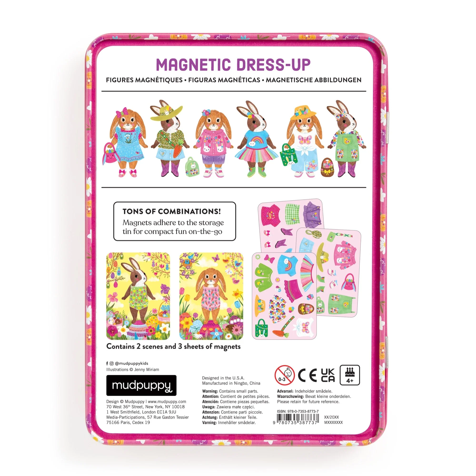 Garden Bunnies Magnetic Dress-up - 3