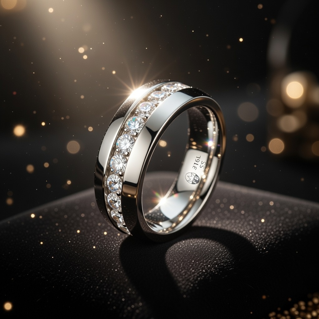Pure Eternity – Eternity Ring i Rustfrit Stål (4 Farver) - 7