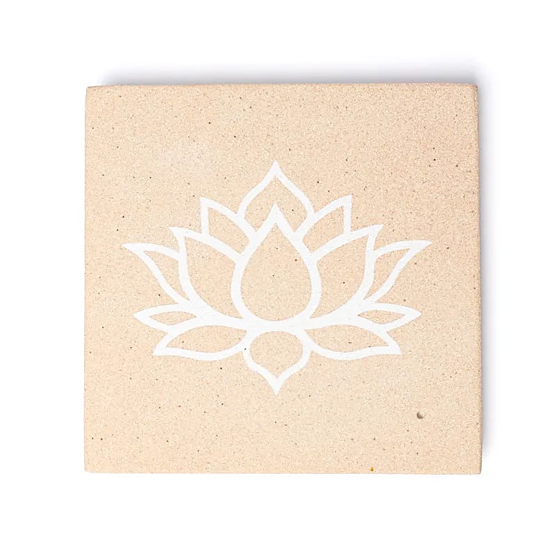Rökelsehållare lotus rosa sandsten  - 3