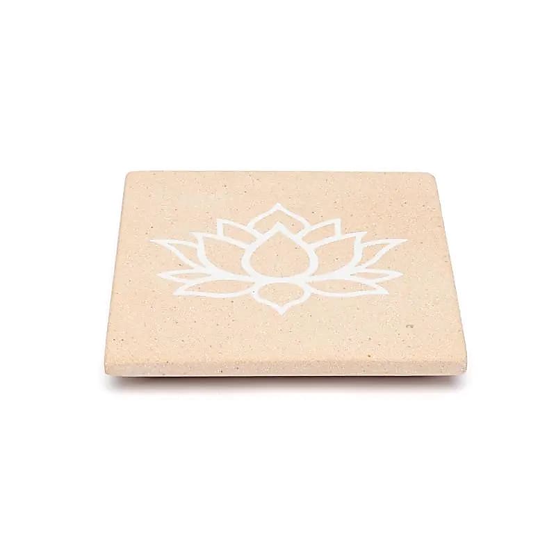 Rökelsehållare lotus rosa sandsten 