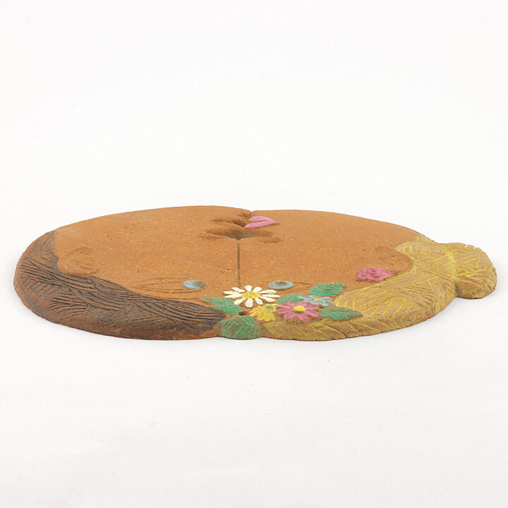 Stig Lindberg (1970) Gingerbread Couple Wall Plaque 21 cm (2)