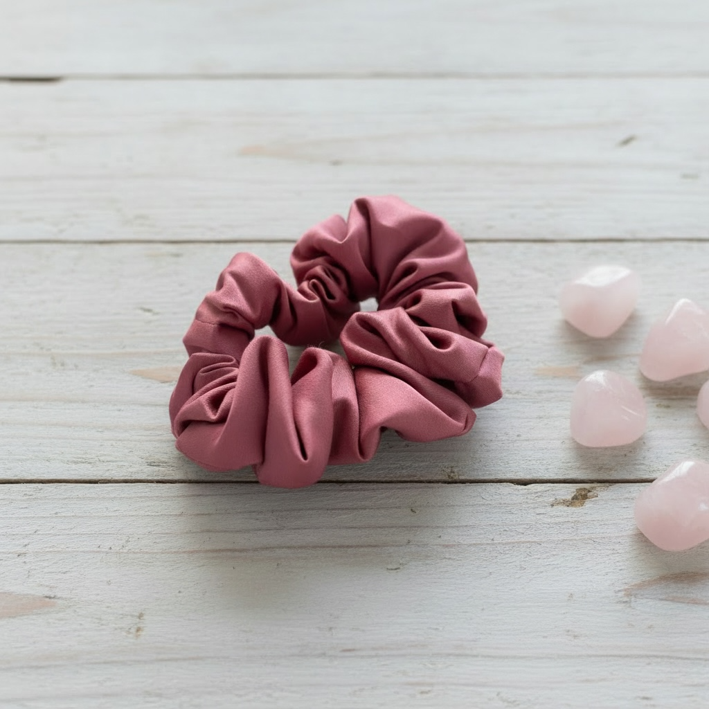 Crystal Scrunchie Rose