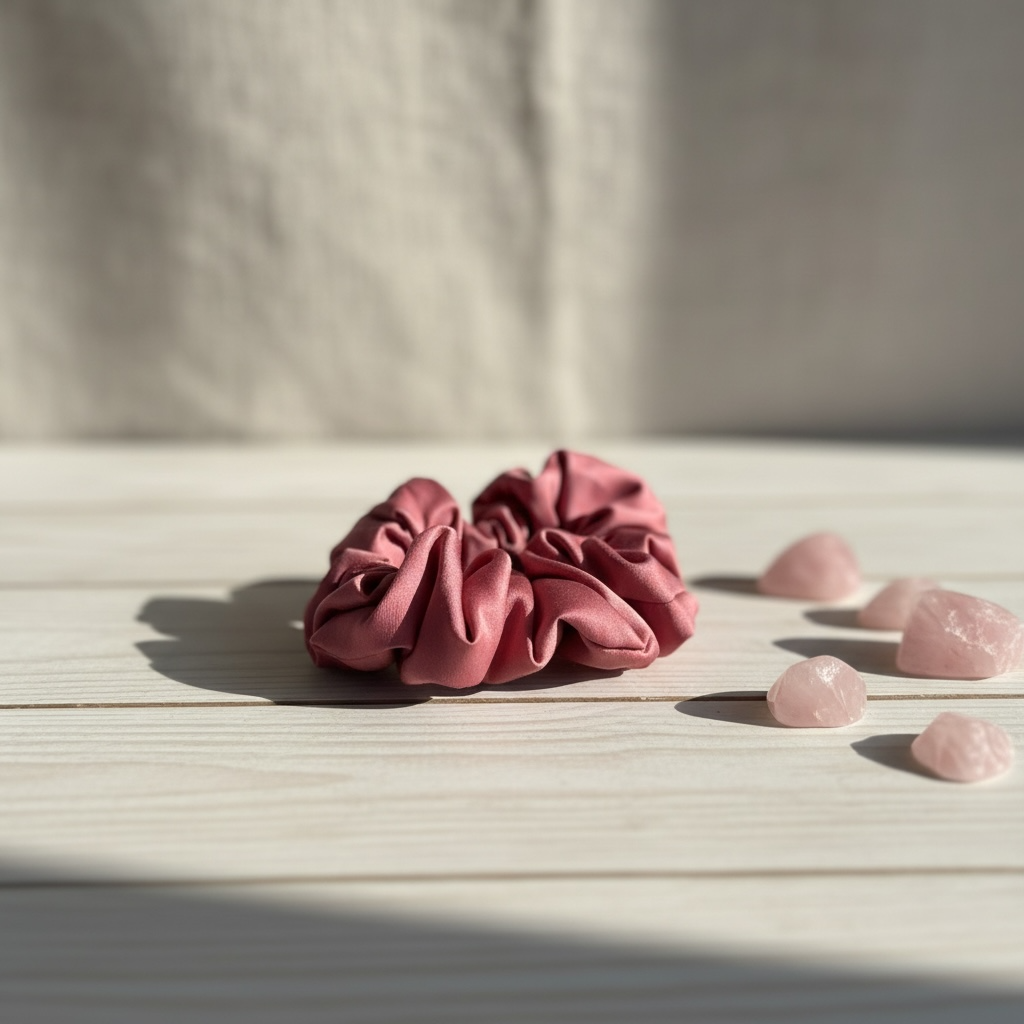 Crystal Scrunchie Rose