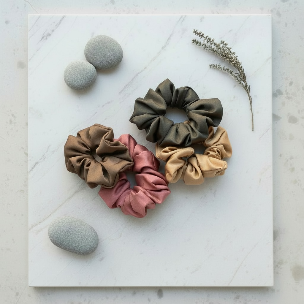 Crystal Scrunchie Warm Sand - 4