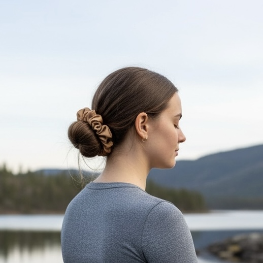 Crystal Scrunchie Warm Sand - 3