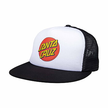 Santa Cruz keps Classic dot meshback white/black