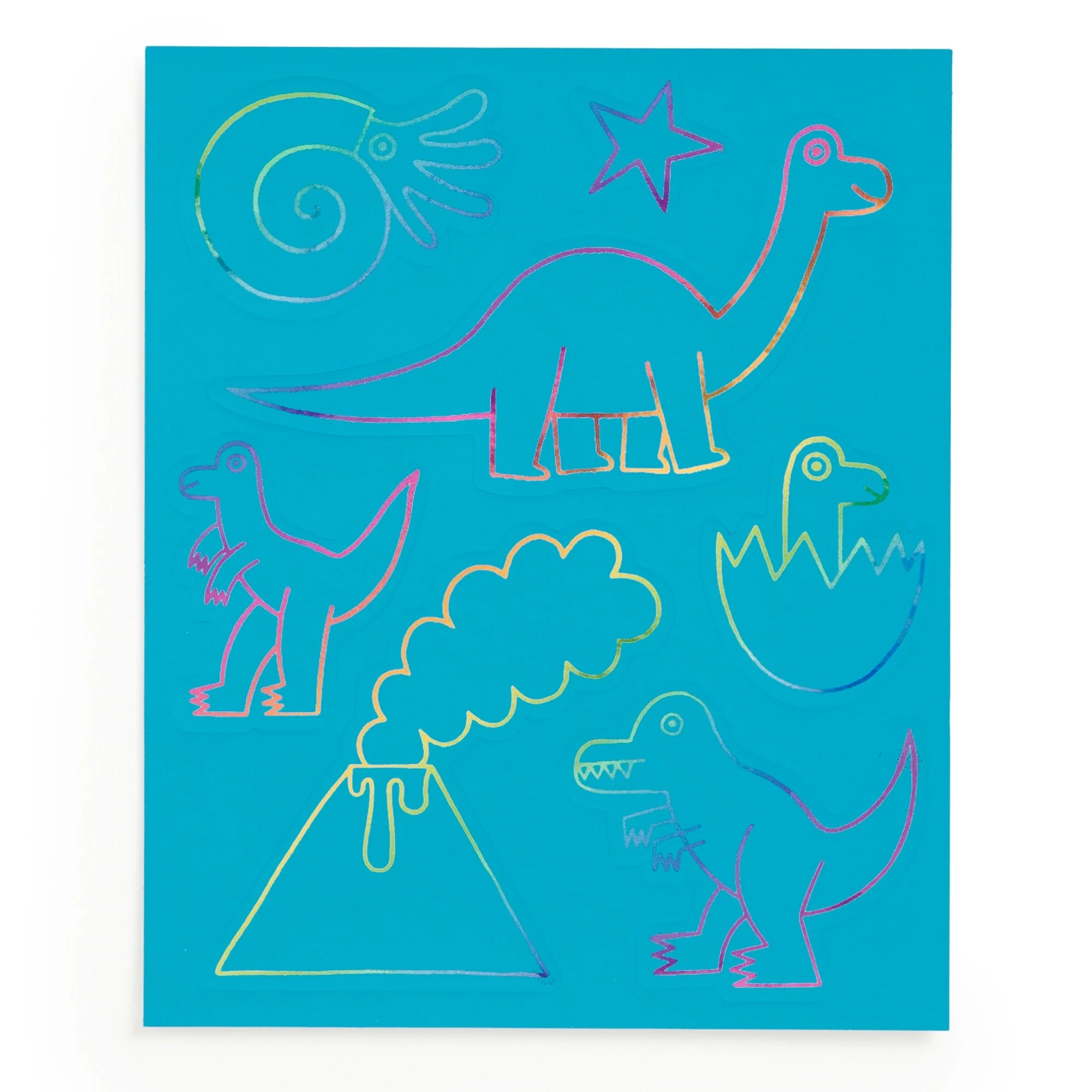 Mighty Dinosaurs Scratch Magic: Scratch & Sparkle Art Kit - 6
