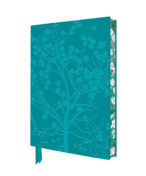 Artisan Art Notebook : Wilhelm List Magnolia - Skrivbok med skinnkänsla, strukturmönster och läsband linjerad A5