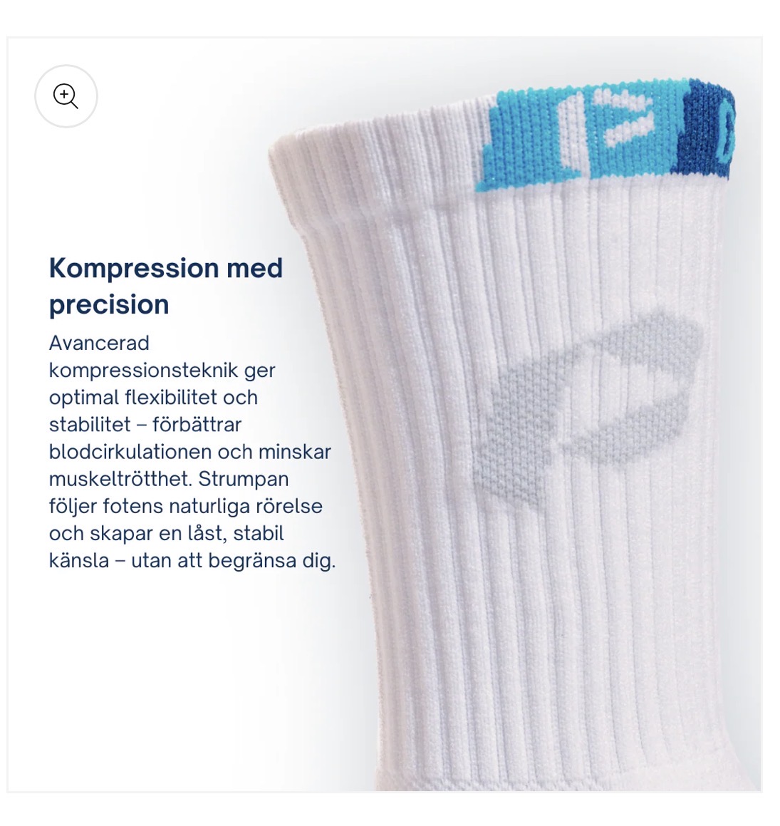 Greppstrumpa Playmkr Grip Sock White - 2