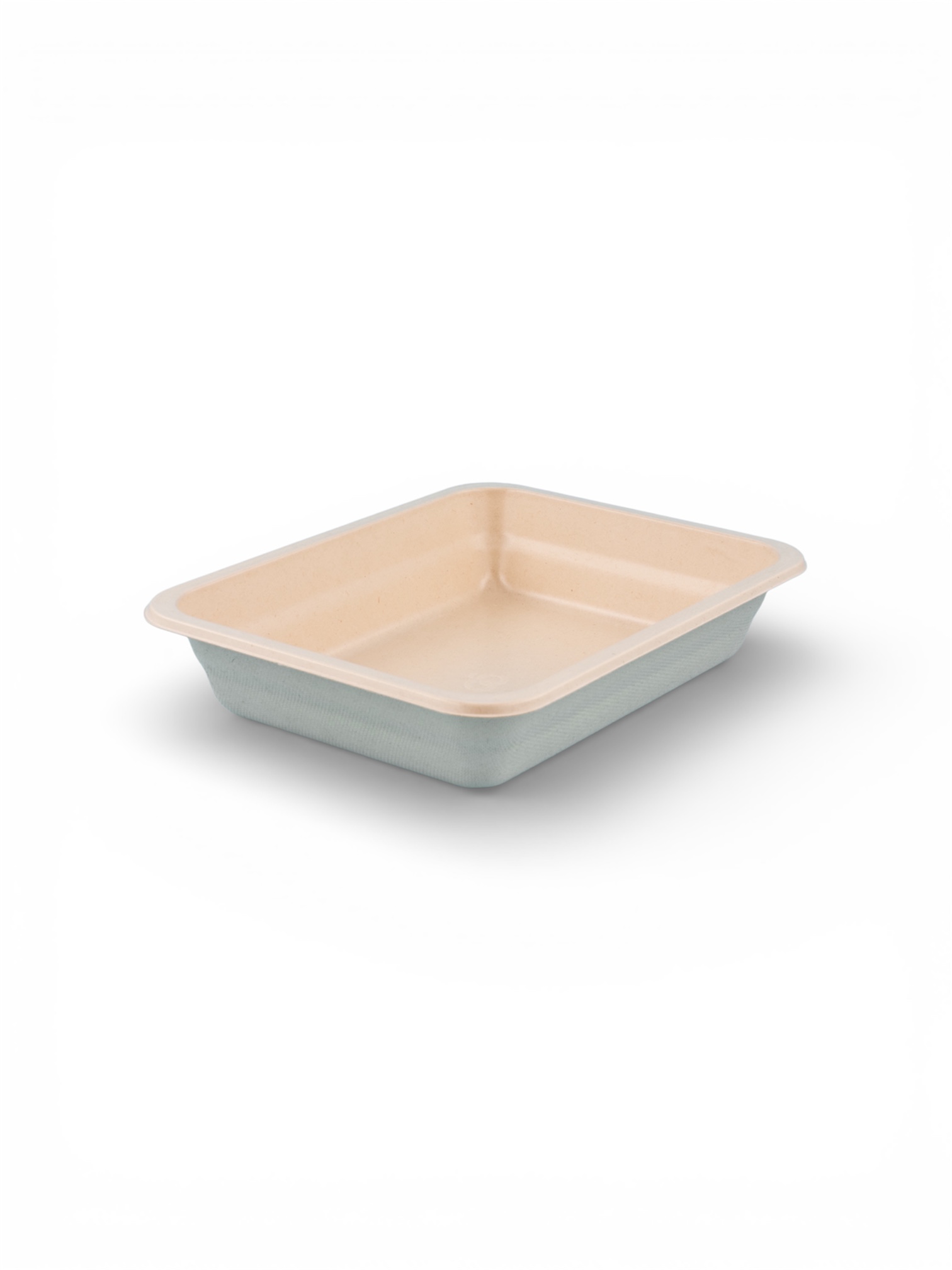 Tray fiber 227 x 178 x 45 mm natural 1-compartment 400 pcs/pack