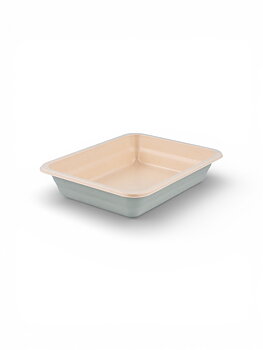 Tray fiber 227 x 178 x 45 mm natural 1-compartment 400 pcs/pack