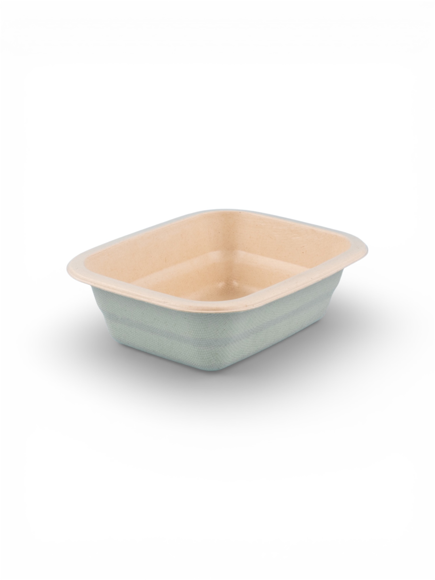 Tray fiber 160x130x48 mm natural 1-compartment 600 pcs/pack
