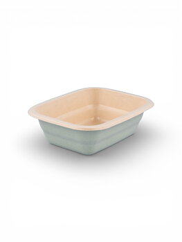 Tray fiber 160x130x48 mm natural 1-compartment 600 pcs/pack