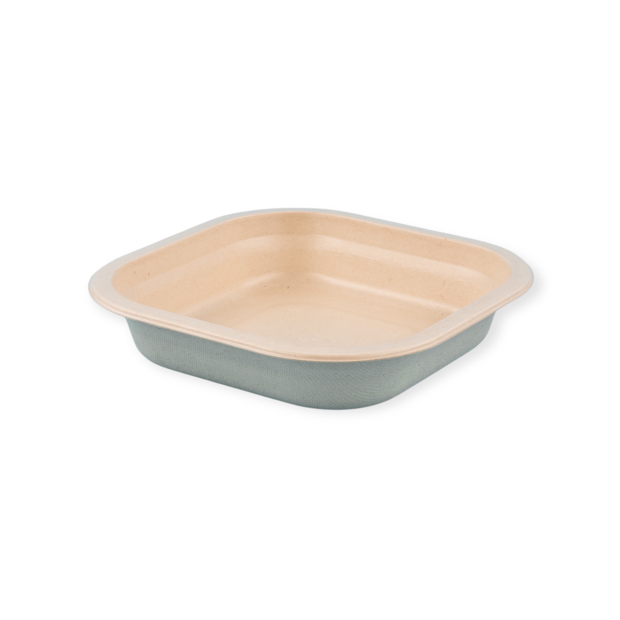 Tray fiber 179X179X36 mm natural 1-compartment 300 pcs/pack