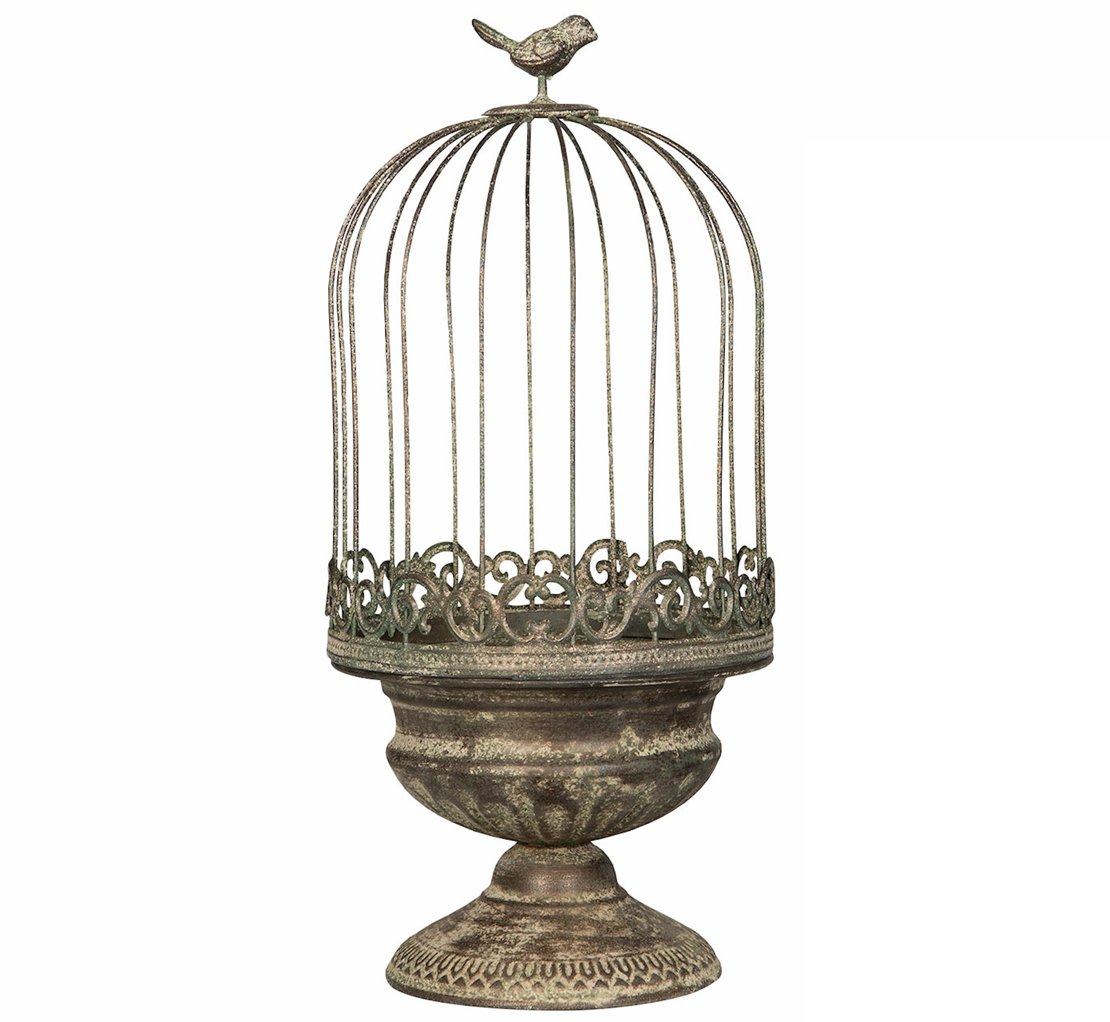 Birdcage nade to look old shabby chic