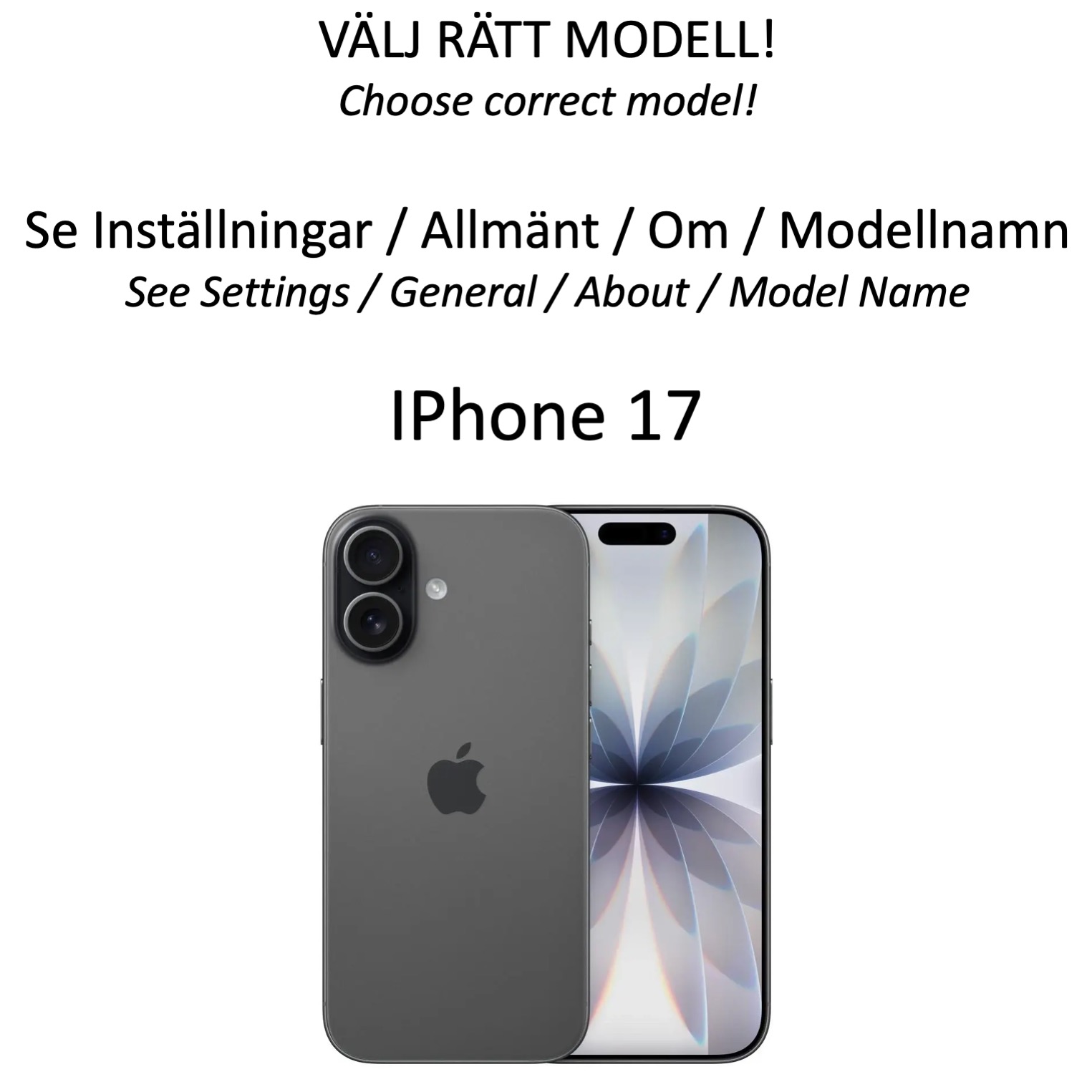 1SWEDEN skal korthållare för iPhone 17 - mobilskal rosa - 2