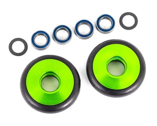 Traxxas Hjul Set Alu Grön Wheelie Bar Drag Slash