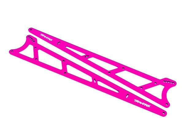 Traxxas Sidoplattor Wheelie Bar Alu Rosa Drag Slash